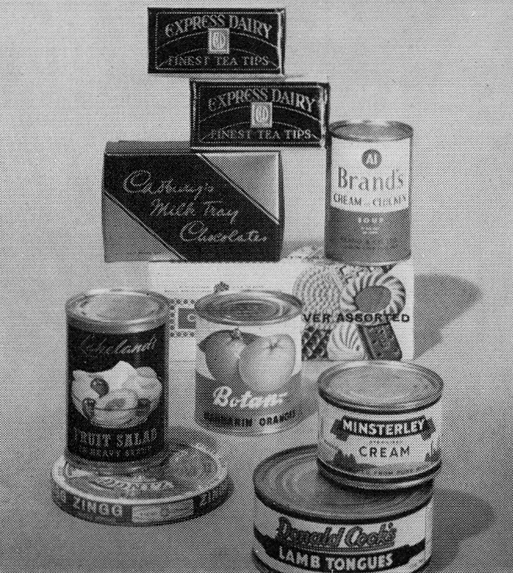 1960 Christmas hamper contents, 353 were sent out. (Express News Spring)