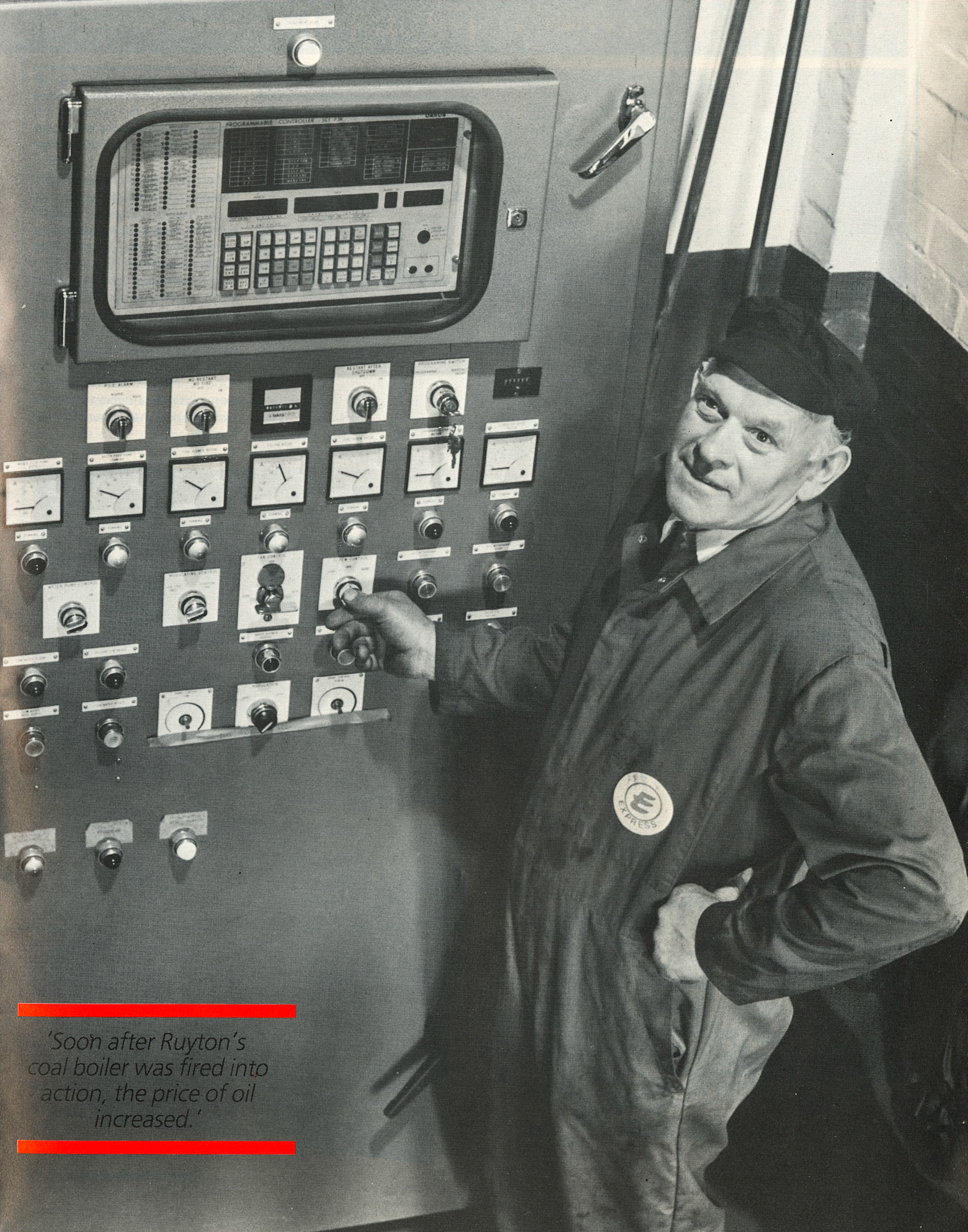 1985 - Why Express is switching to coal at Ruyton - Raymond Morris at the controls