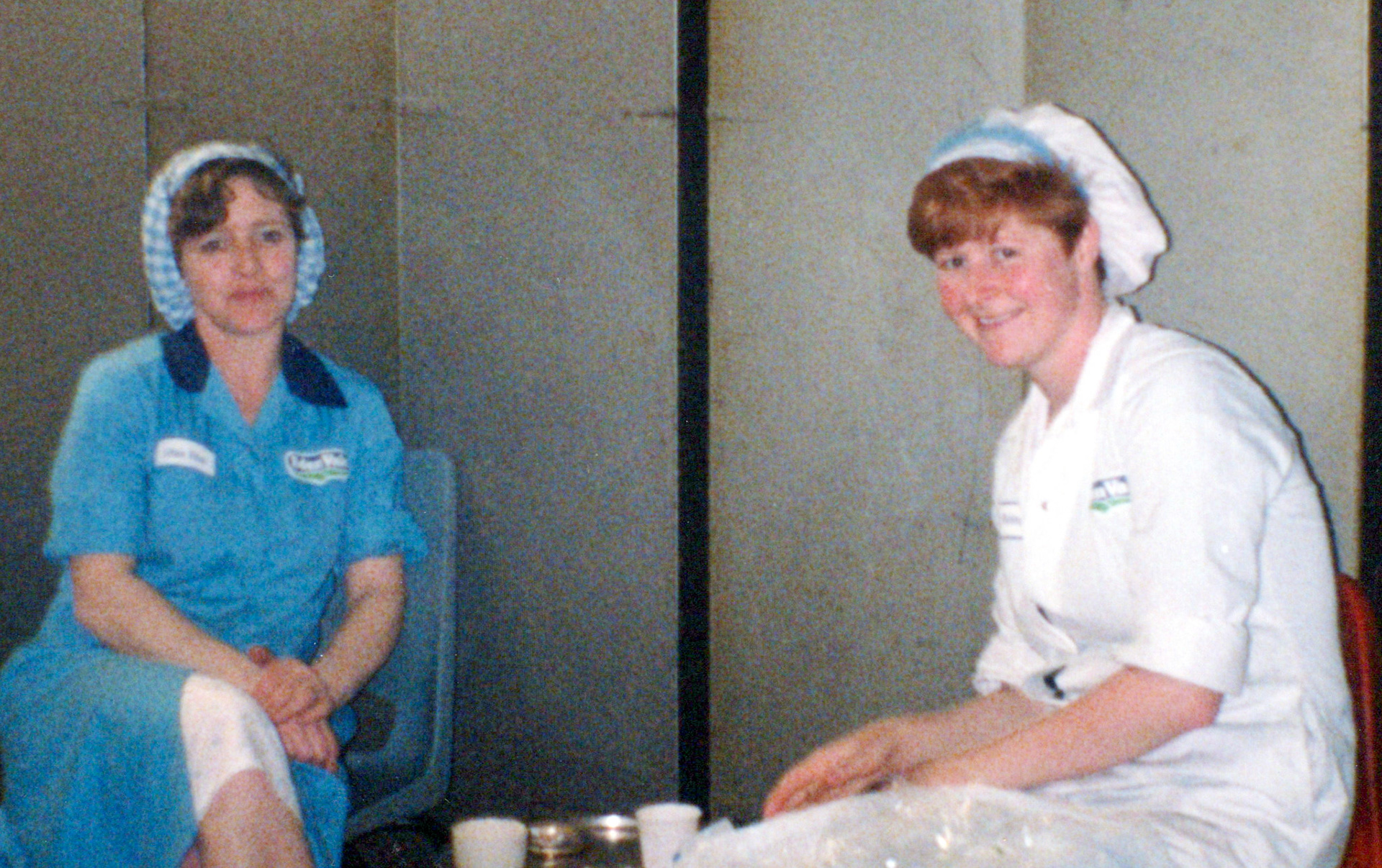1986 Lilian Fitzers and Netta Bailey at Cuddington (Courtesy Sue Harradine)