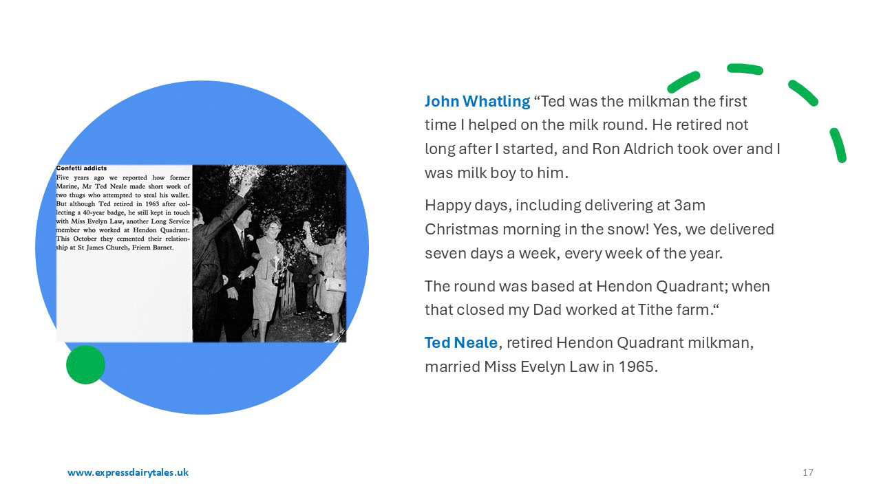 Memories of Milk Boys and Girls (Express Dairy Tales publication)