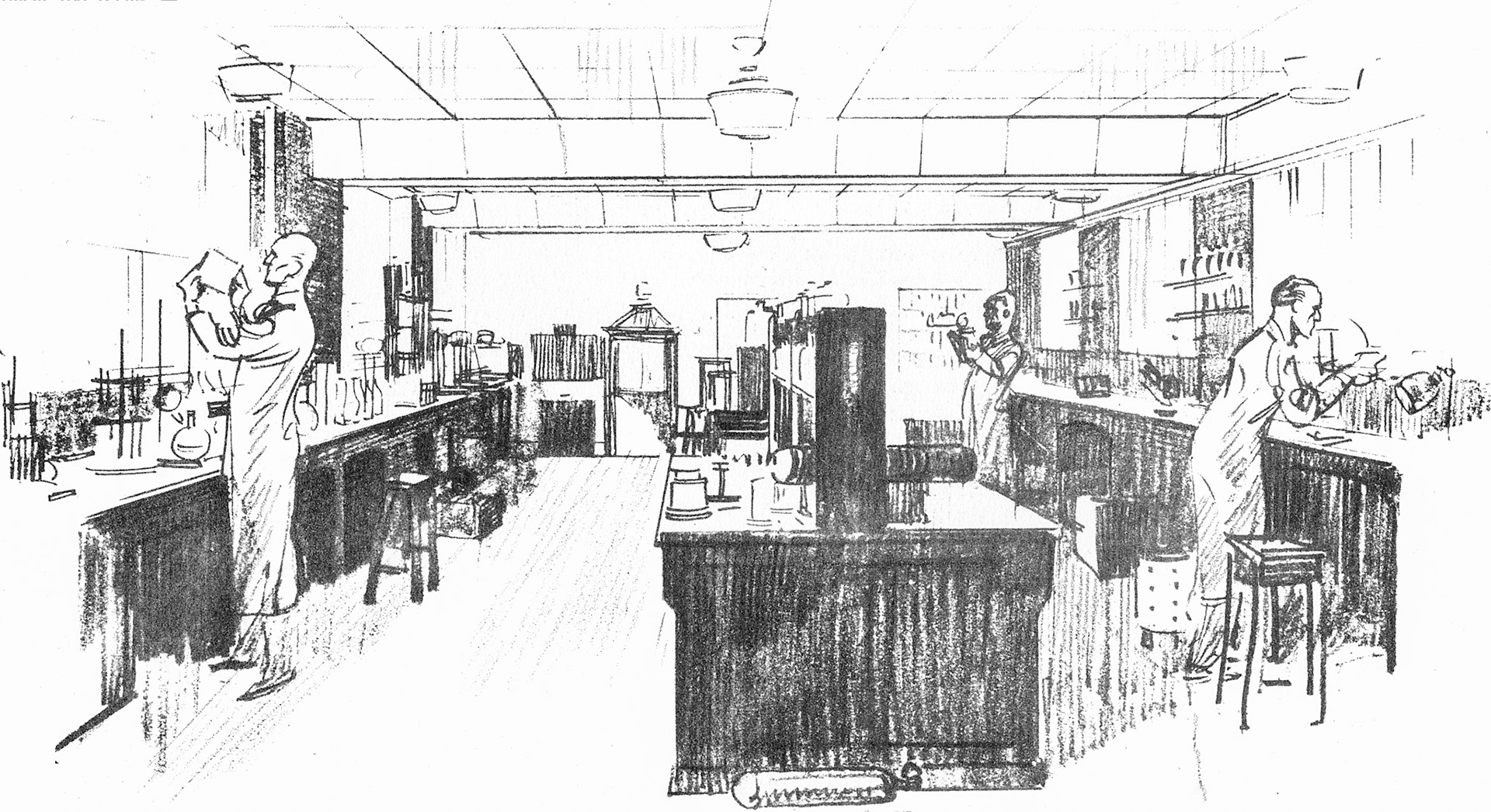 1930 Cricklewood Opening Brochure Illustration-Laboratory