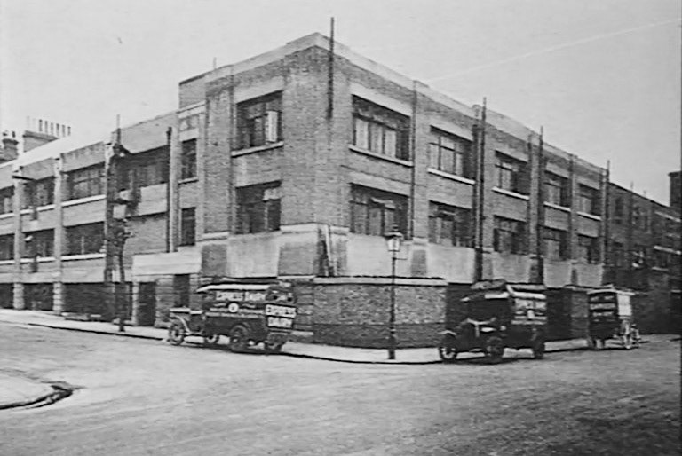 1895 Drayton Park bakery, Highbury was purchased to service the tea shops, cafes and restaurants. (Express 125 Years video still)