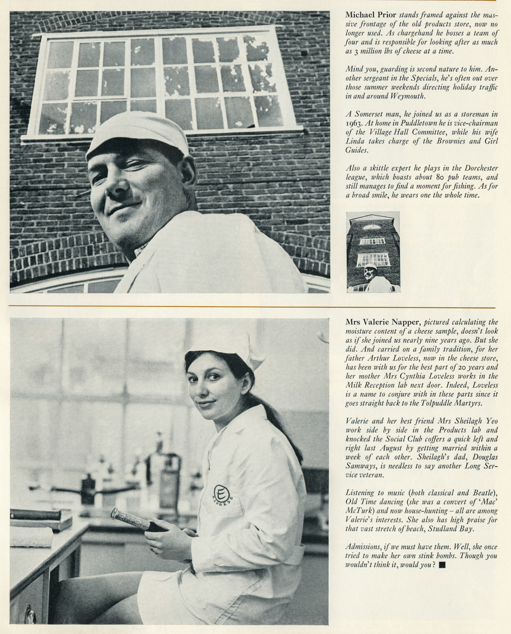 1971 Bladen Dairy/ Milborne St Andrew in cheesemaking times