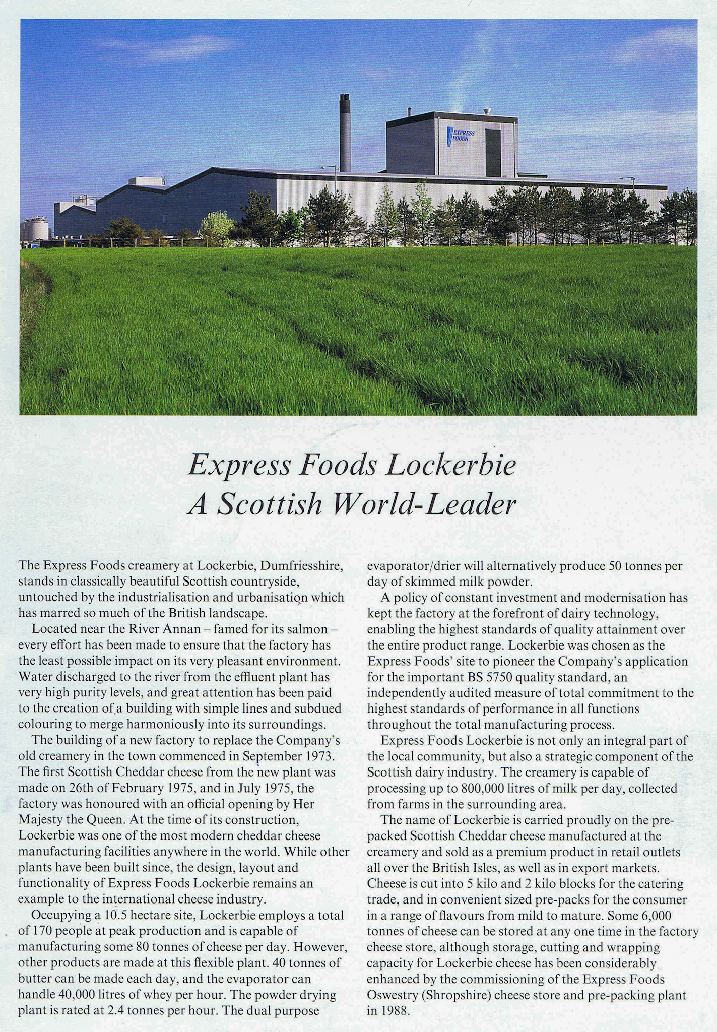 1990's Lockerbie brochure (Courtesy Charlie Kennedy)