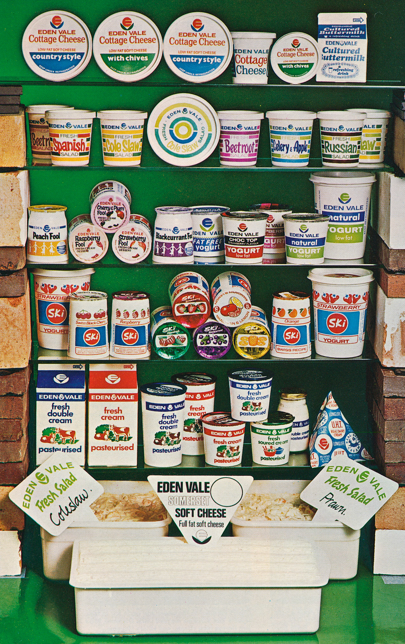 1973 Eden Vale products on display. (Express News Autumn)