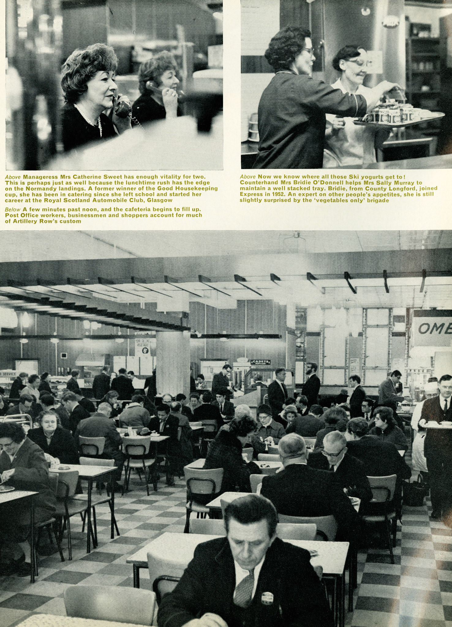 1967 Artillery Row Restaurant between Victoria and Westminster in Central London