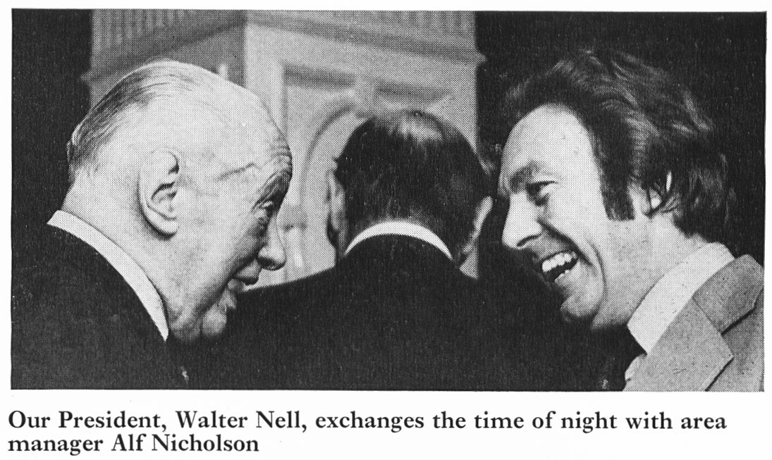 1974 Walter Nell with Alf Nicholson. (Express News Summer)