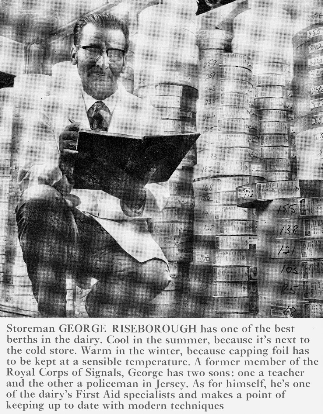 1971 Wythenshawe-Storeman George Riseborough. (Express News Xmas)