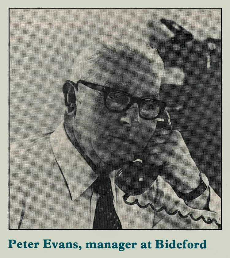 1977 Bideford Depot Manager Peter Evans. (Express News Autumn)
