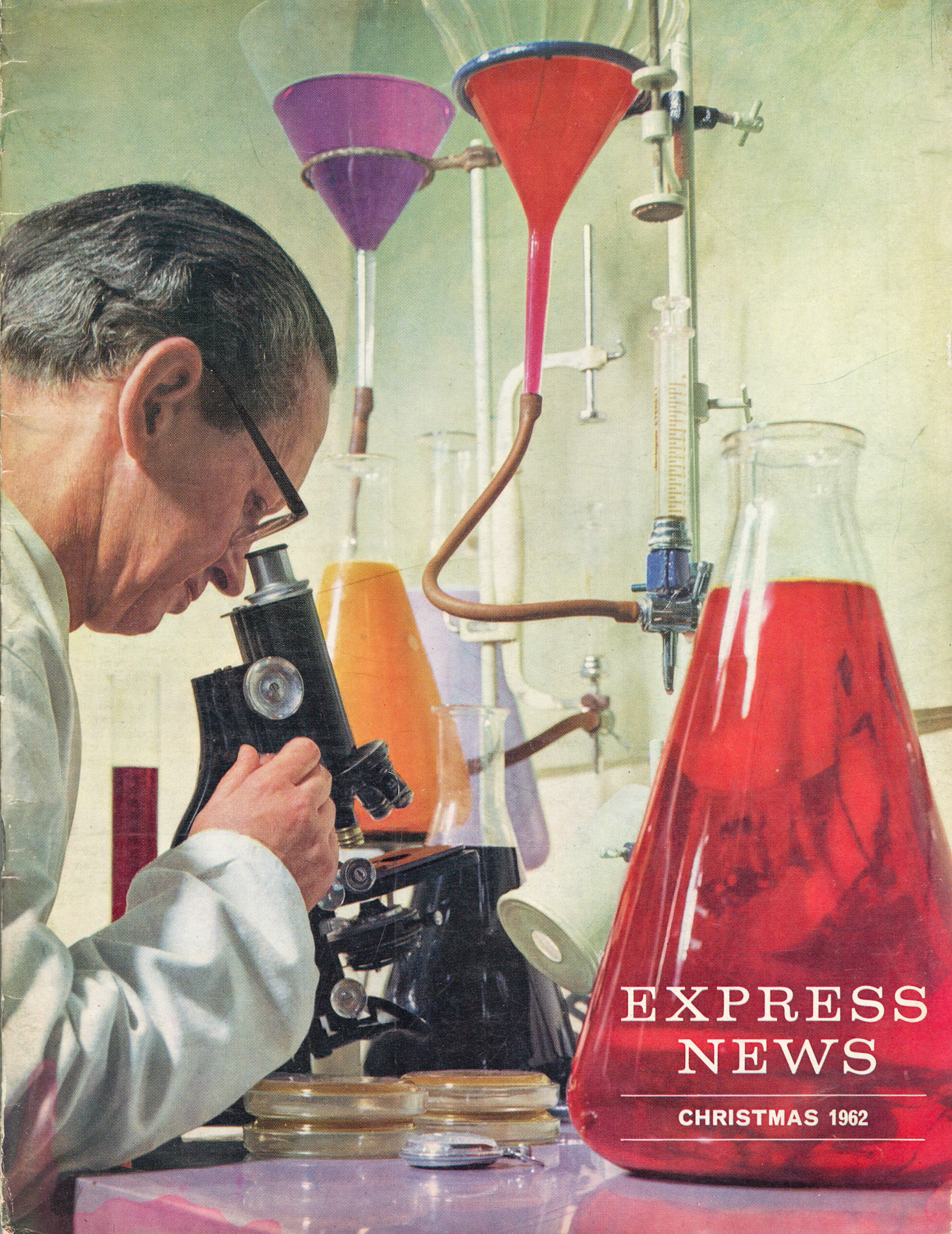 1962 Laboratory Supervisor Mr Norman Kipling-Express News - Christmas 1962 Front Cover