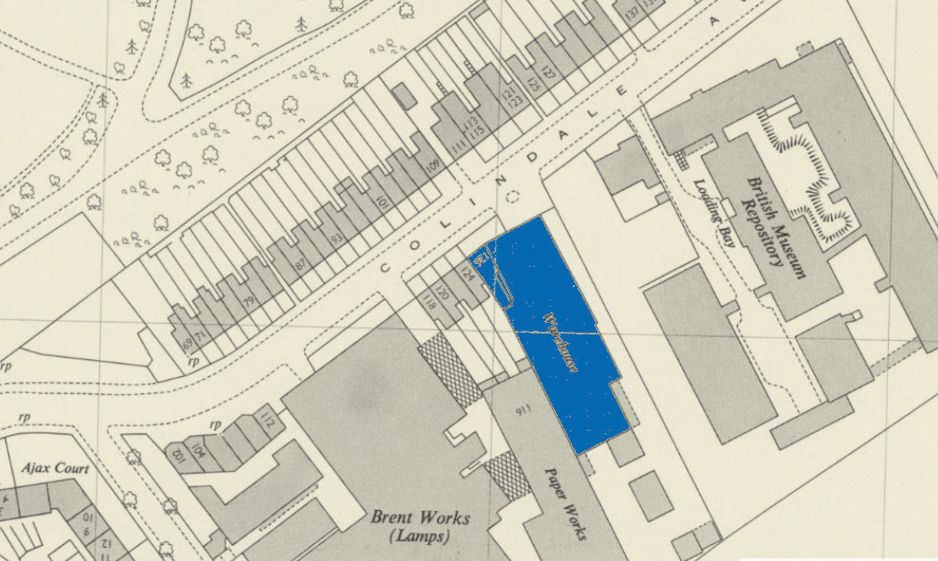 1955 Colindale-possible location-126 Colindale Avenue? (Courtesy National Library of Scotland)