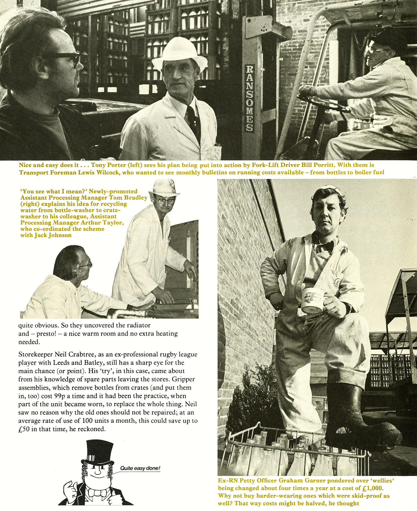 1978 Wakefield join in money-saving QED programme. (Express News Spring)