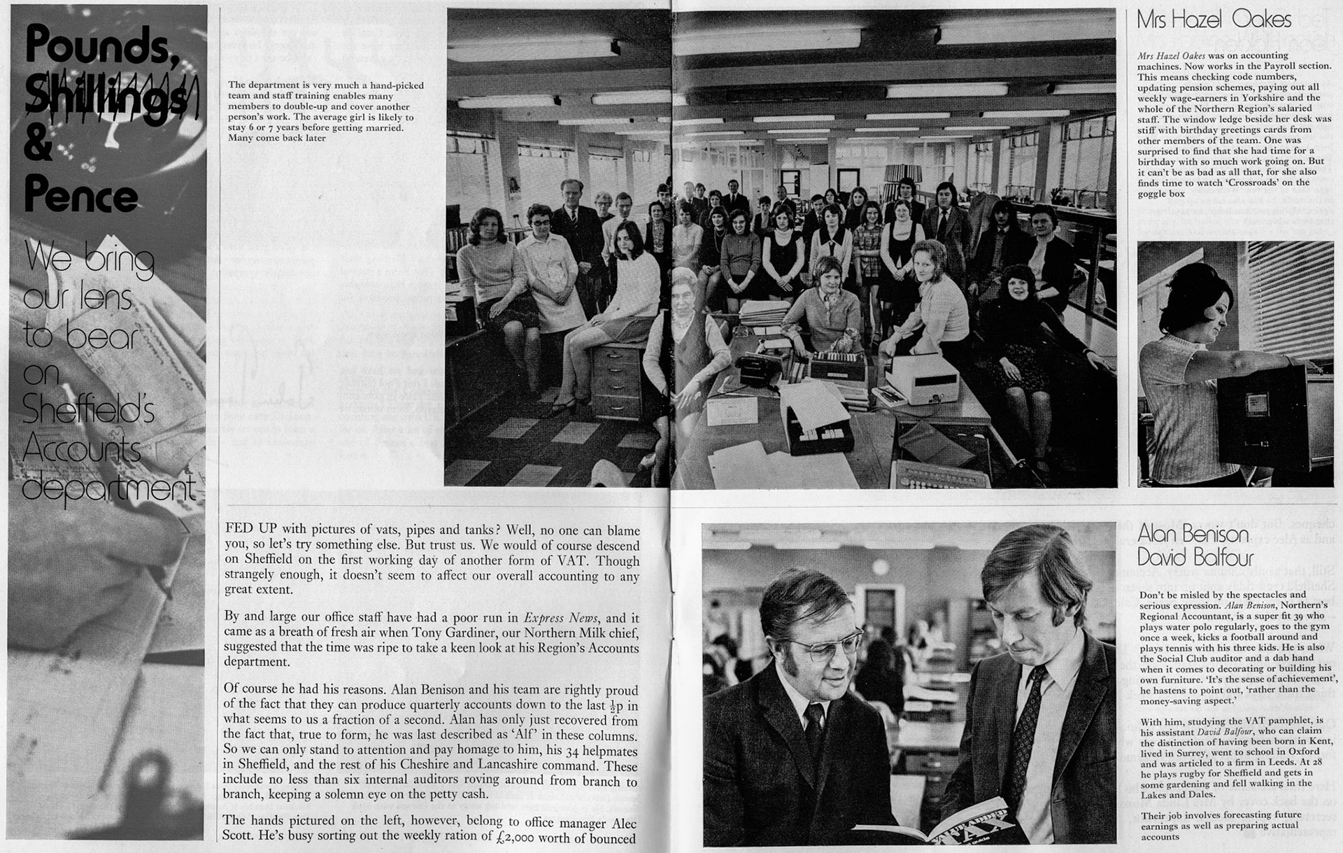 1973 Sheffield  Accounts Dept