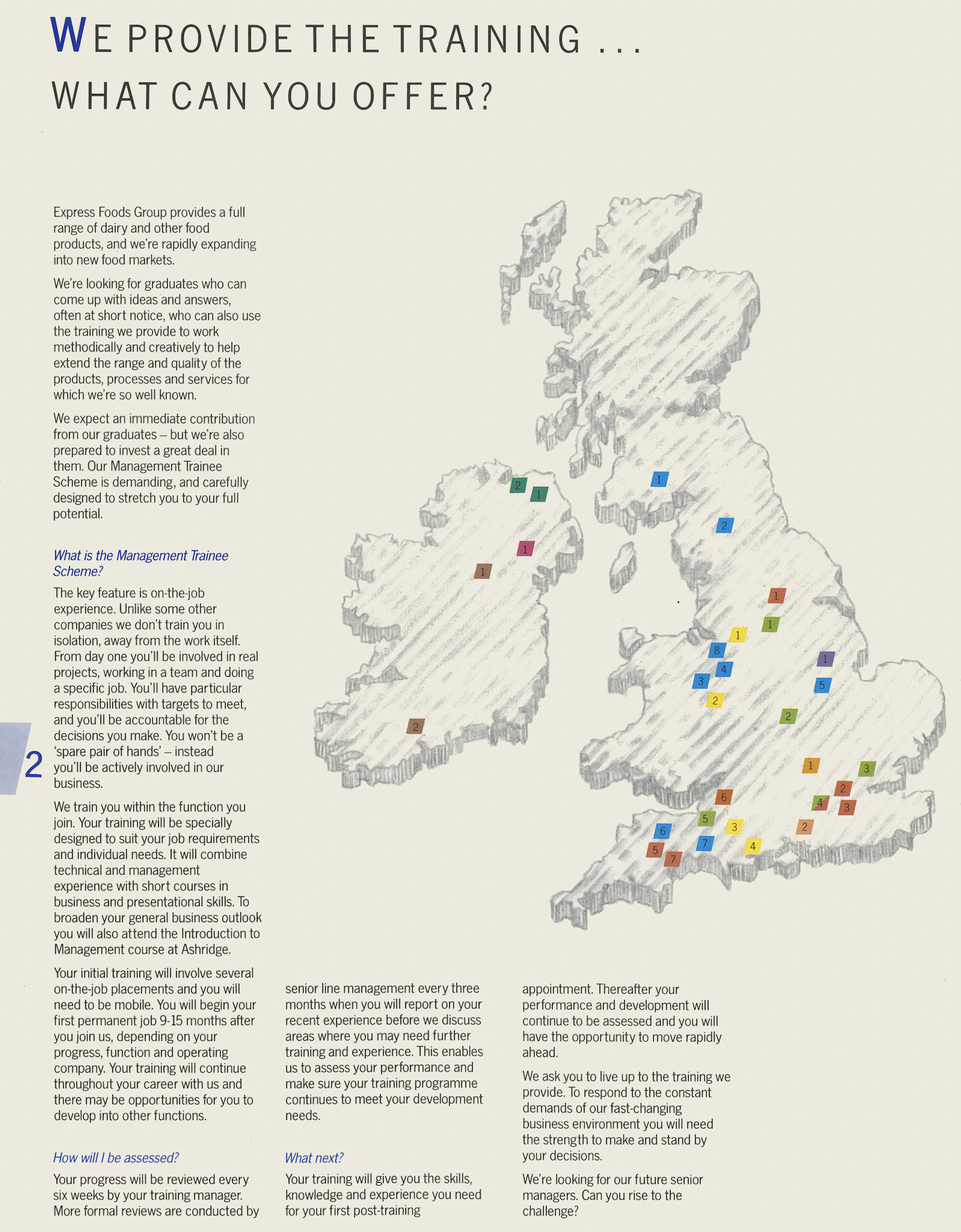 1987 Graduate Recruitment Brochure 'A New Perspective' Page 2. (Courtesy Soo Rose-Cook)