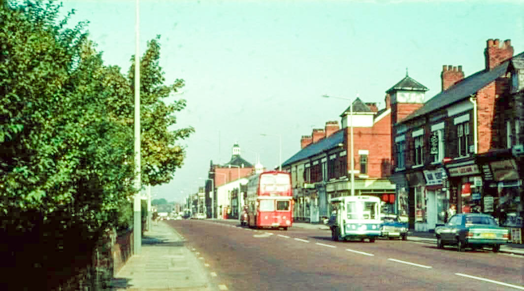 1970s?  Levenshulme, Stockport Rd, near the dairy. (Courtesy Kevin Yates)
