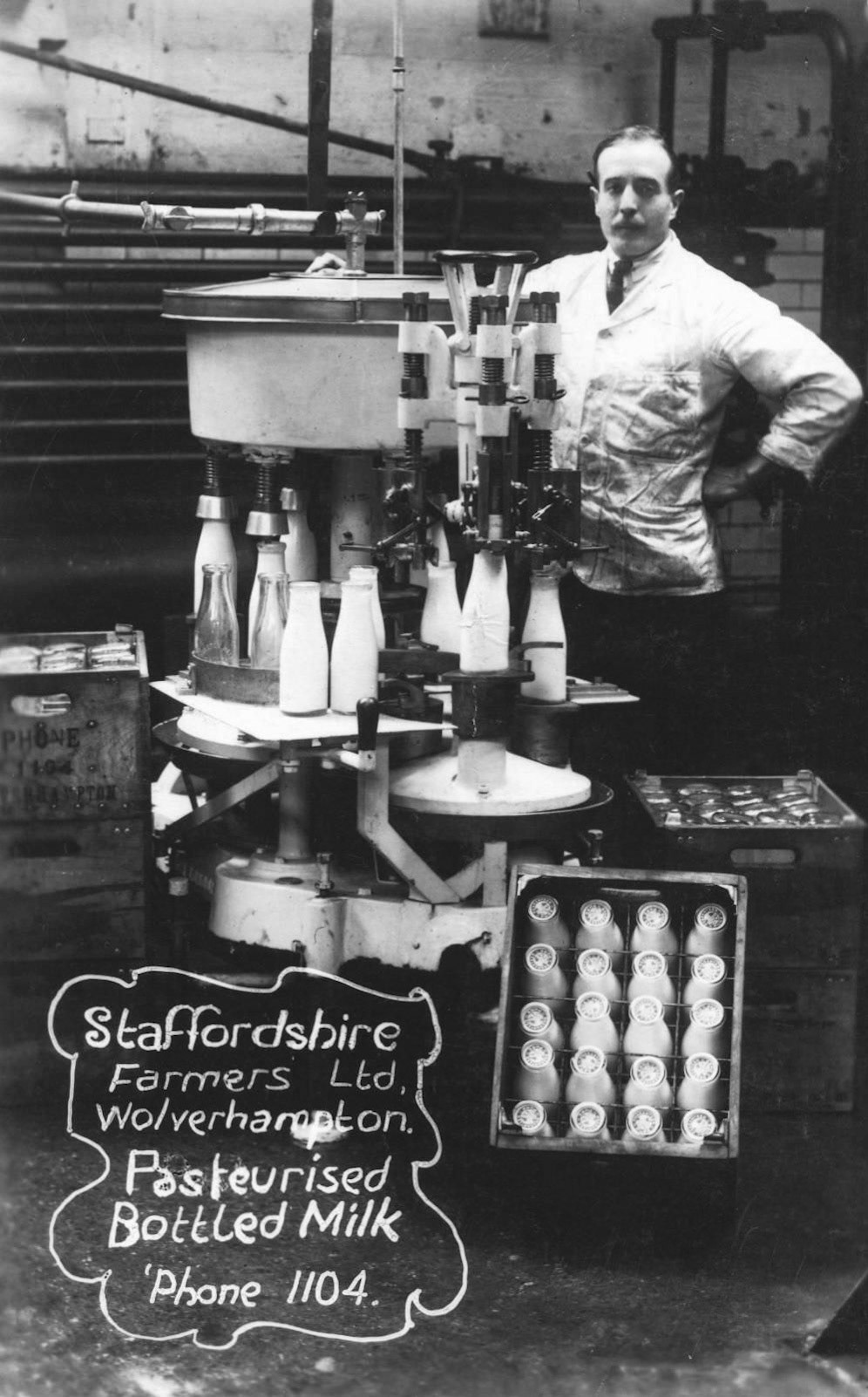 1920s? Staffordshire Farmers Ltd bottling machine (Courtesy Rural Historia)