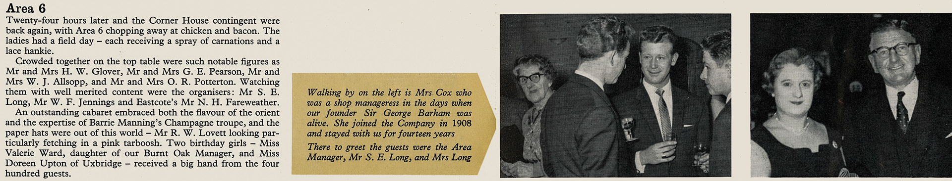 1960 London Region Dinner-dances.  (Express News Spring)