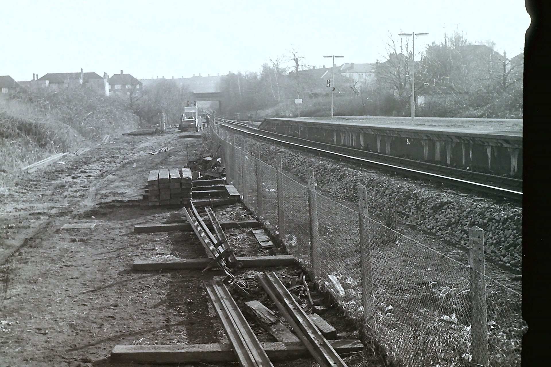 1979 South Morden rail siding and track removal. (Photographer Sam Jones)