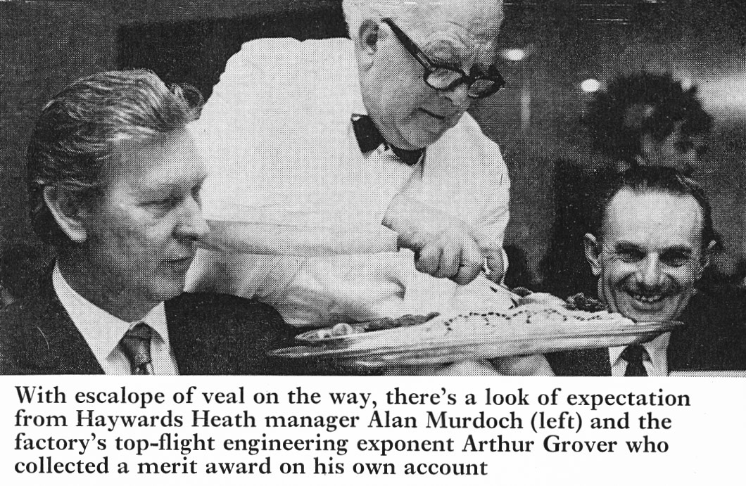 1974 Haywards Heath manager Alan Murdoch with engineer Arthur Grover. (Express News Summer)