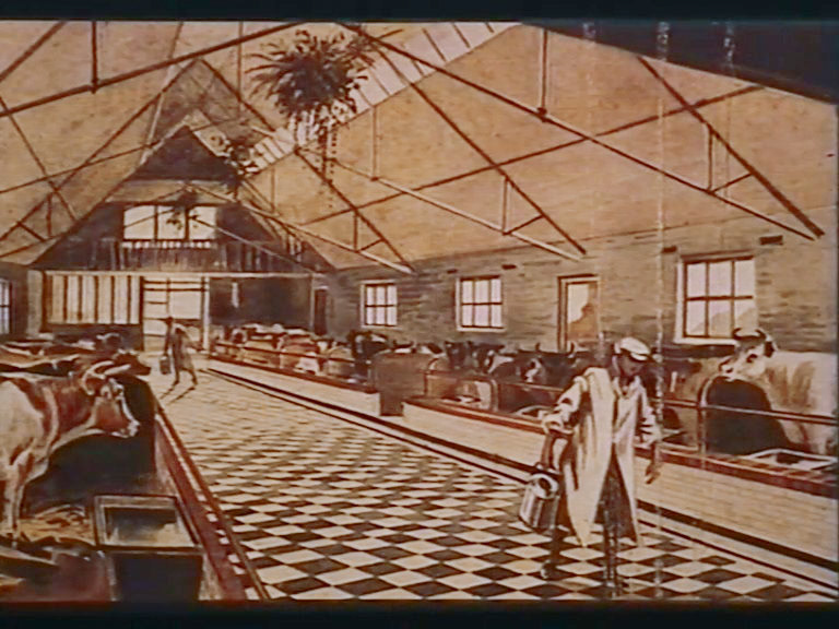 1860s George Barham went on to design and supply lactometers, disinfectant other dairy equipment including pasteurisers, separators and scales . (Express 125 Years video still)