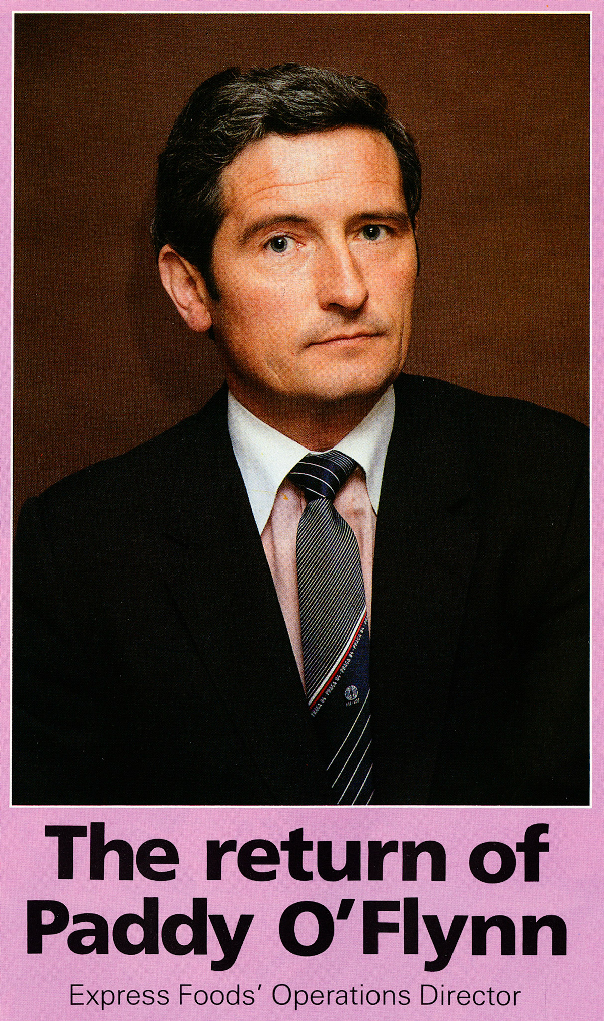 1984 Profile of Paddy O'Flynn, newly appointed Express Foods Operations Director. (Express News Winter)