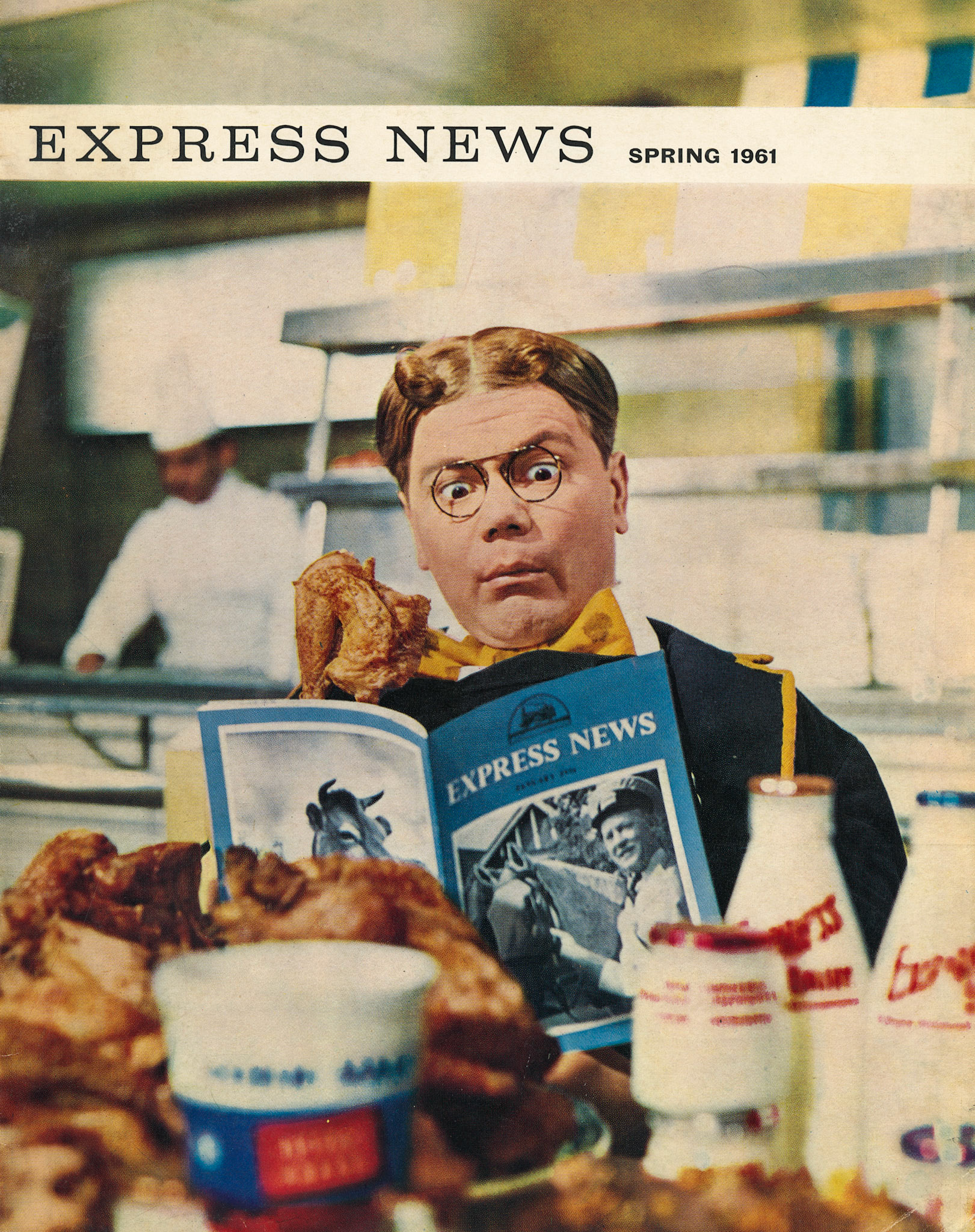 Express News Spring 1961 Front Cover - Billy Bunter played by actor Keith Banks at the Victoria Palace