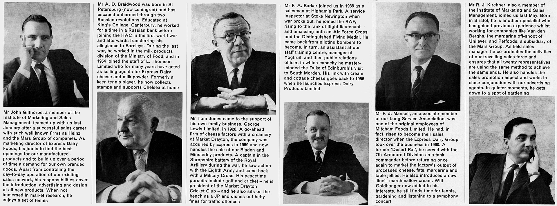 1962 Express Foods Production and Marketing Directors (Express News Christmas)