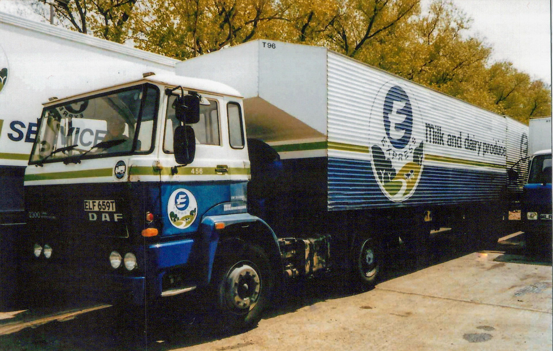 1980's DAF lorry at South Morden Processing (Courtesy Dave Fane)