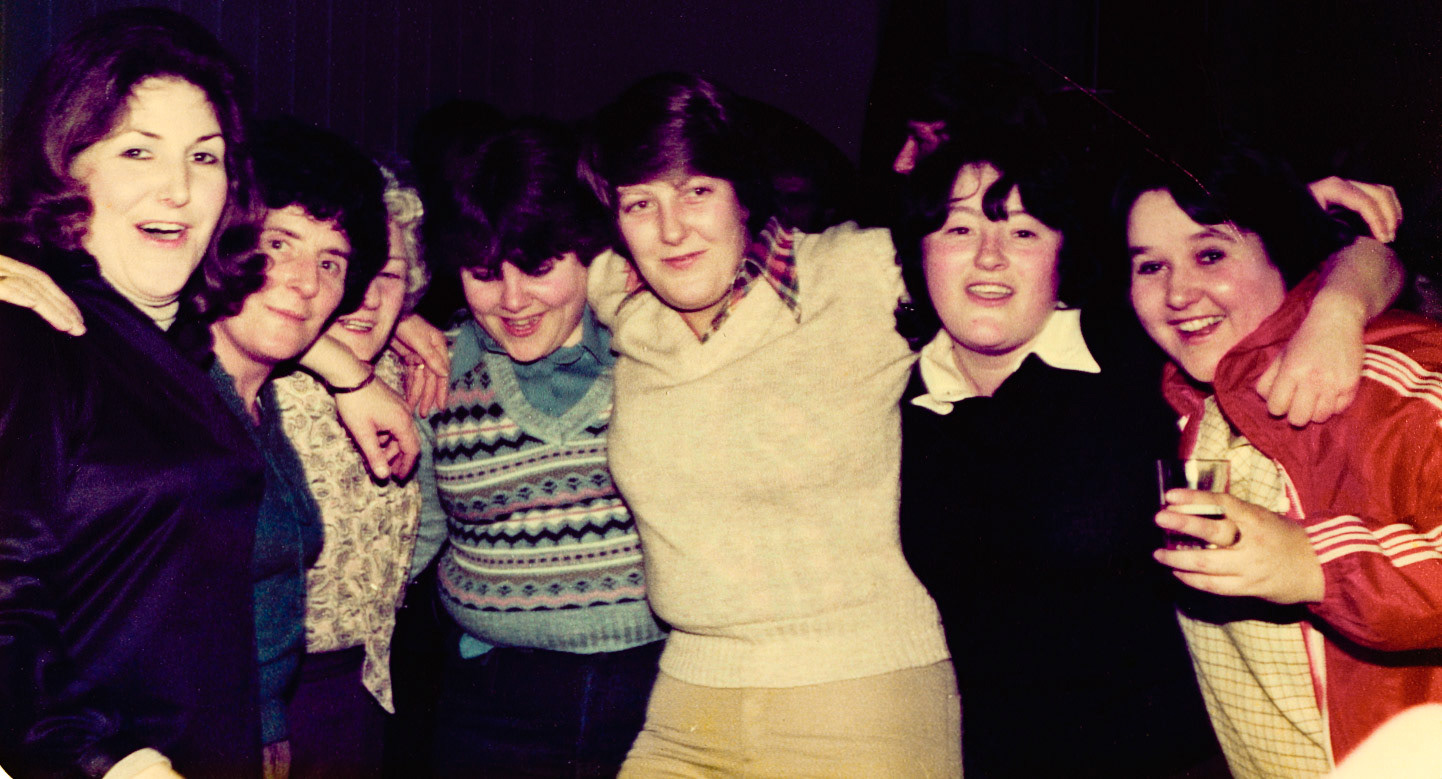 Diane Lewis identifies, from left, Mary Edwards, Ivy Andrews, Loraine Ingram, Doreen Pugh, Sandra Weston (Courtesy Joe Lyons)
