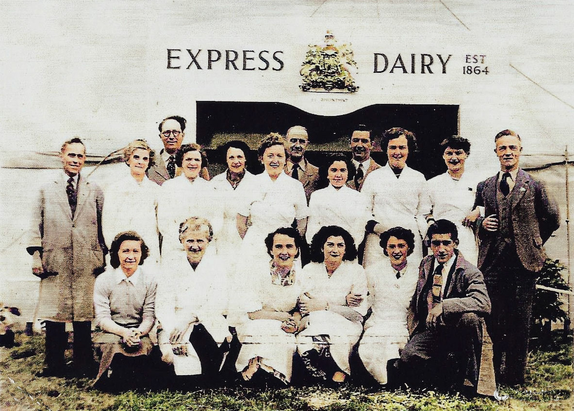 1960's? Appleby Egg Packing department with some names, L to R: Back row: Frank Davidson, ?, ?. Middle row: Walter Jennings, Miss Leach, Evelyn Carlton, ? (Betty Dewhurst/ Hayden), Deborah Robinson, Rosina Lowden, Sheila Abbott, Ann Preston, Walter Mitchell. Front Row: ?, Florrie Blewitt, Molly Cole, Sheila Sisson, Vera Balmer, Gerald Thompson.