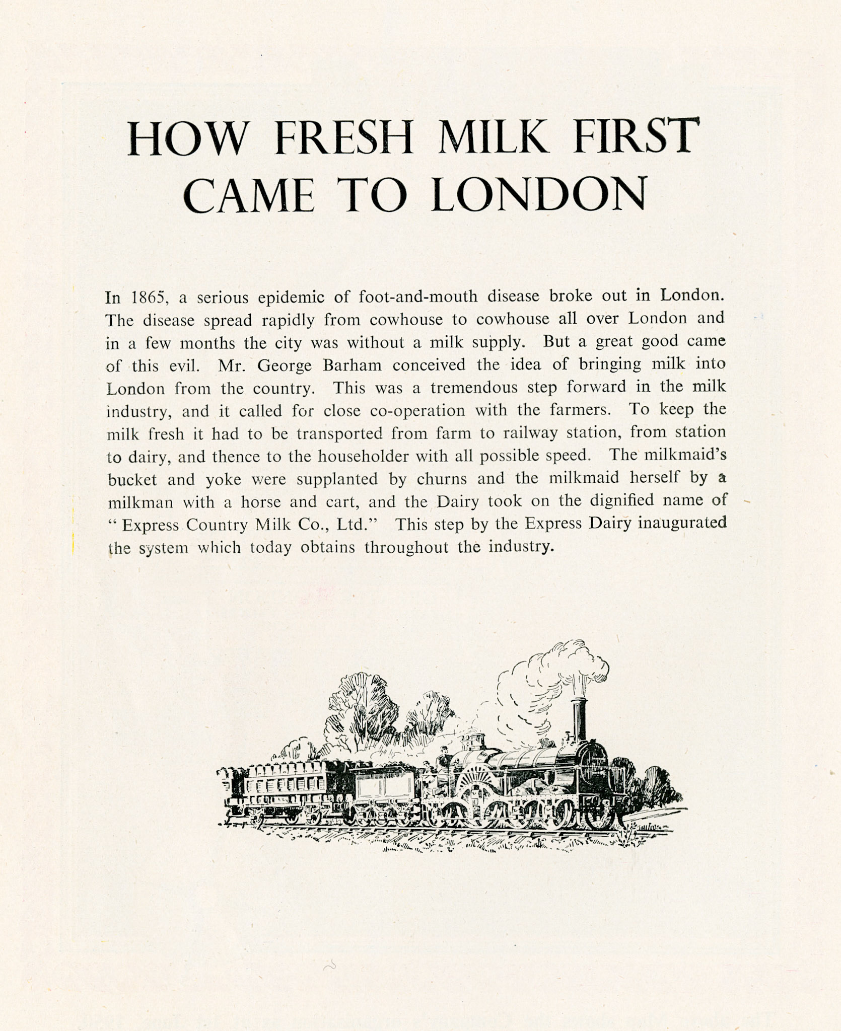 1952 'The Express Dairy' Booklet