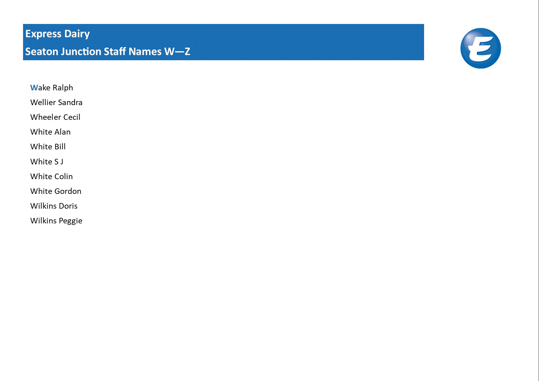 2023 Seaton Junction Staff List Page 3