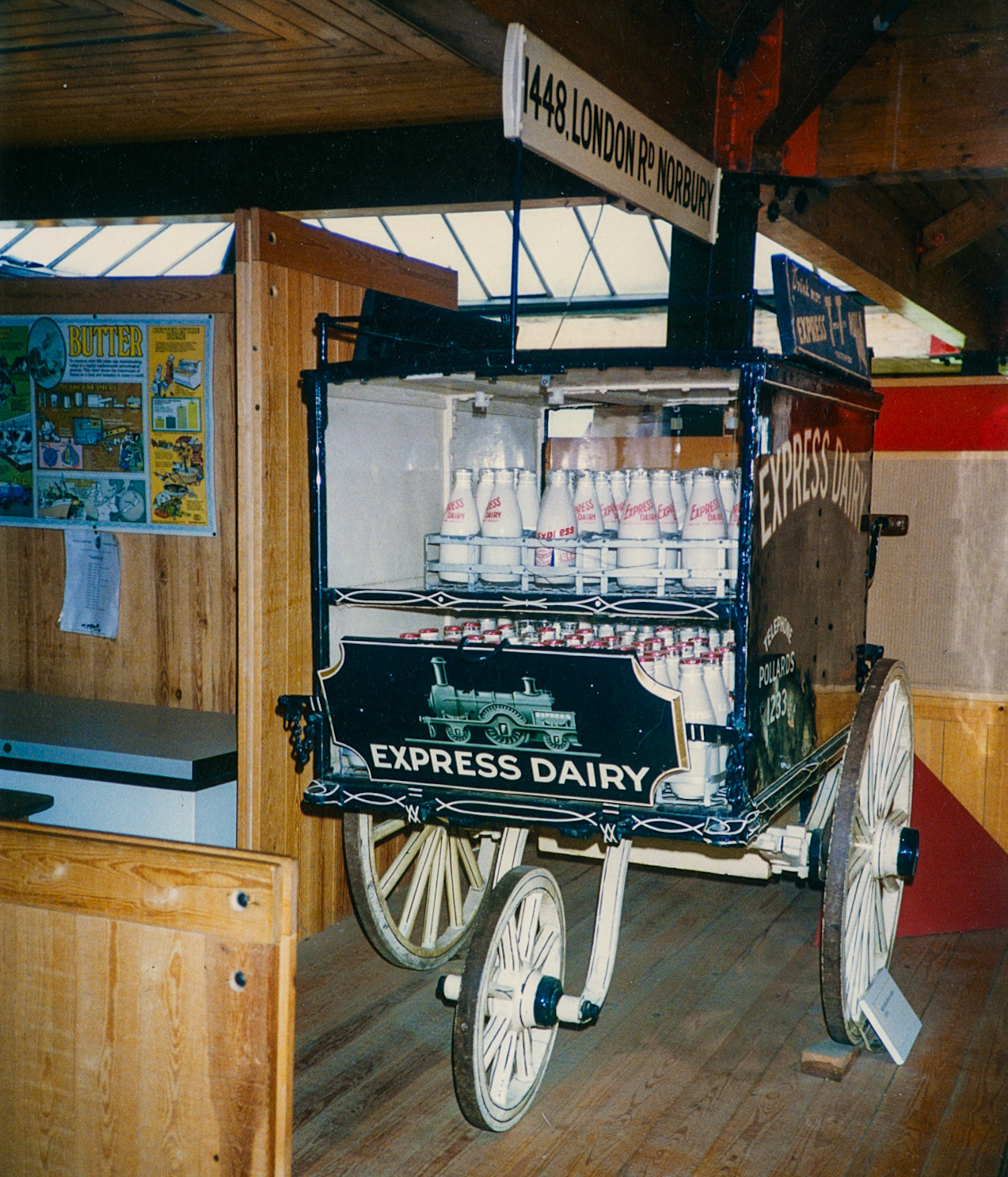 Norbury Hand cart at a dairy museum (Courtesy Paul Luke)