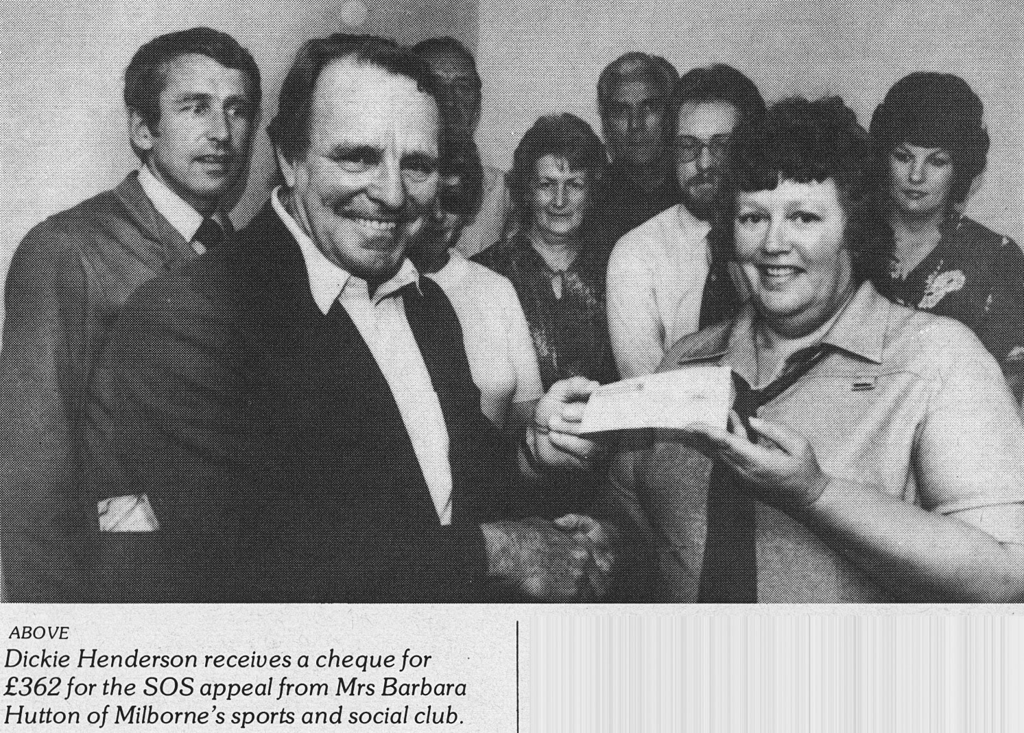 1982 Cerebral palsy SOS Ski appeal at Milborne