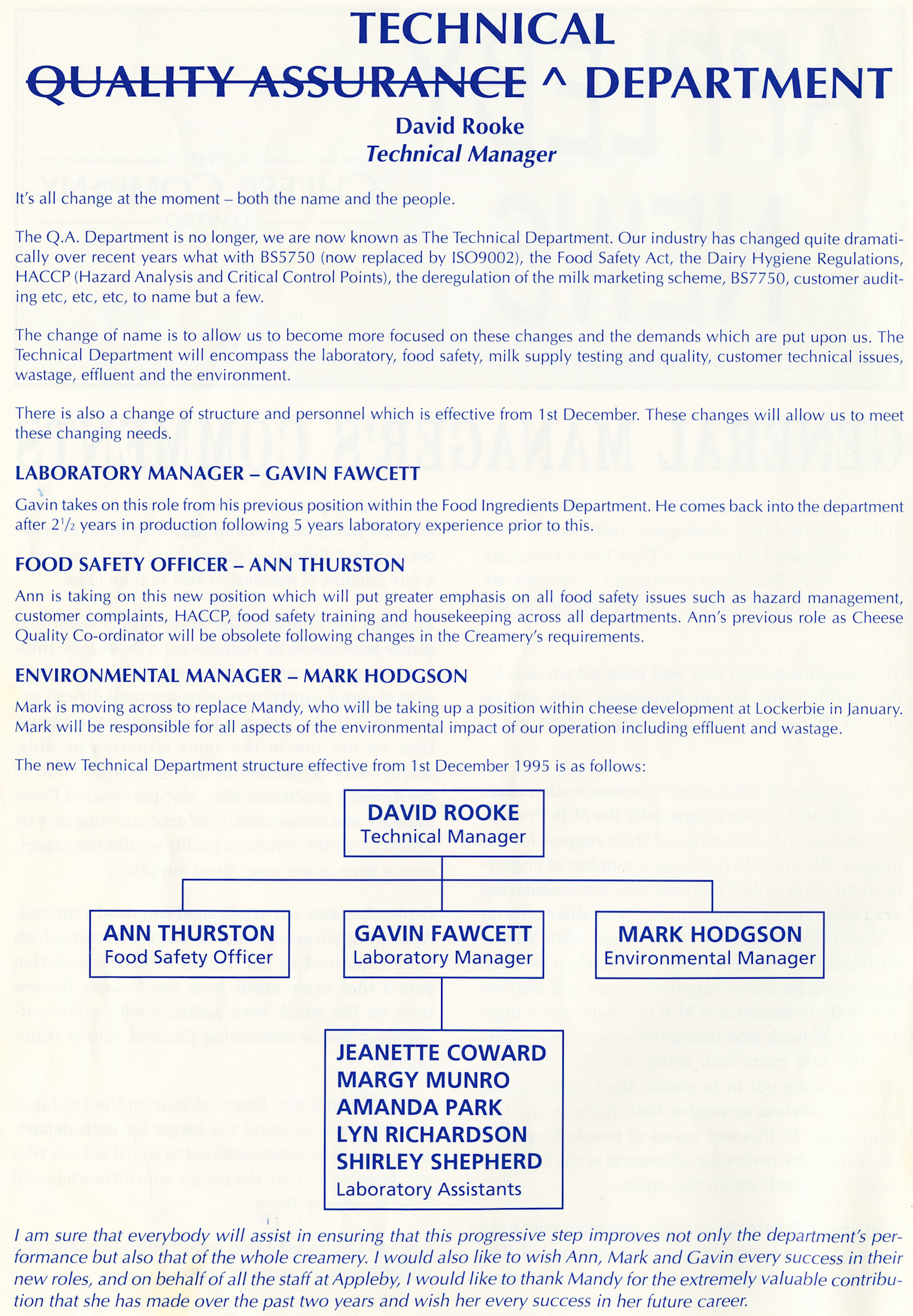 1995 December Appleby News (Courtesy Alan Mandle)