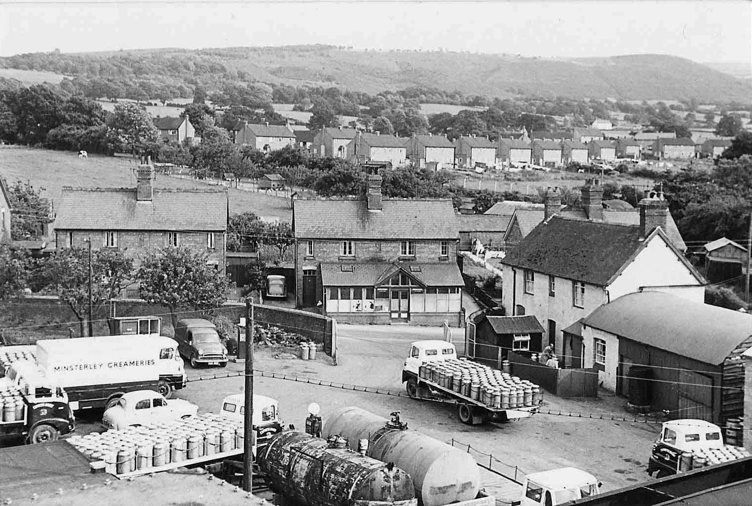 1950's? Minsterley Creamery courtesy of Lorraine Fletcher on Facebook