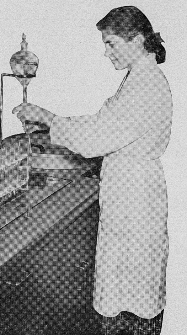 1957 Hammett's Dairies brochure extracts-butterfat testing using the 'Gerber' method. (Courtesy Michael Mitchell)