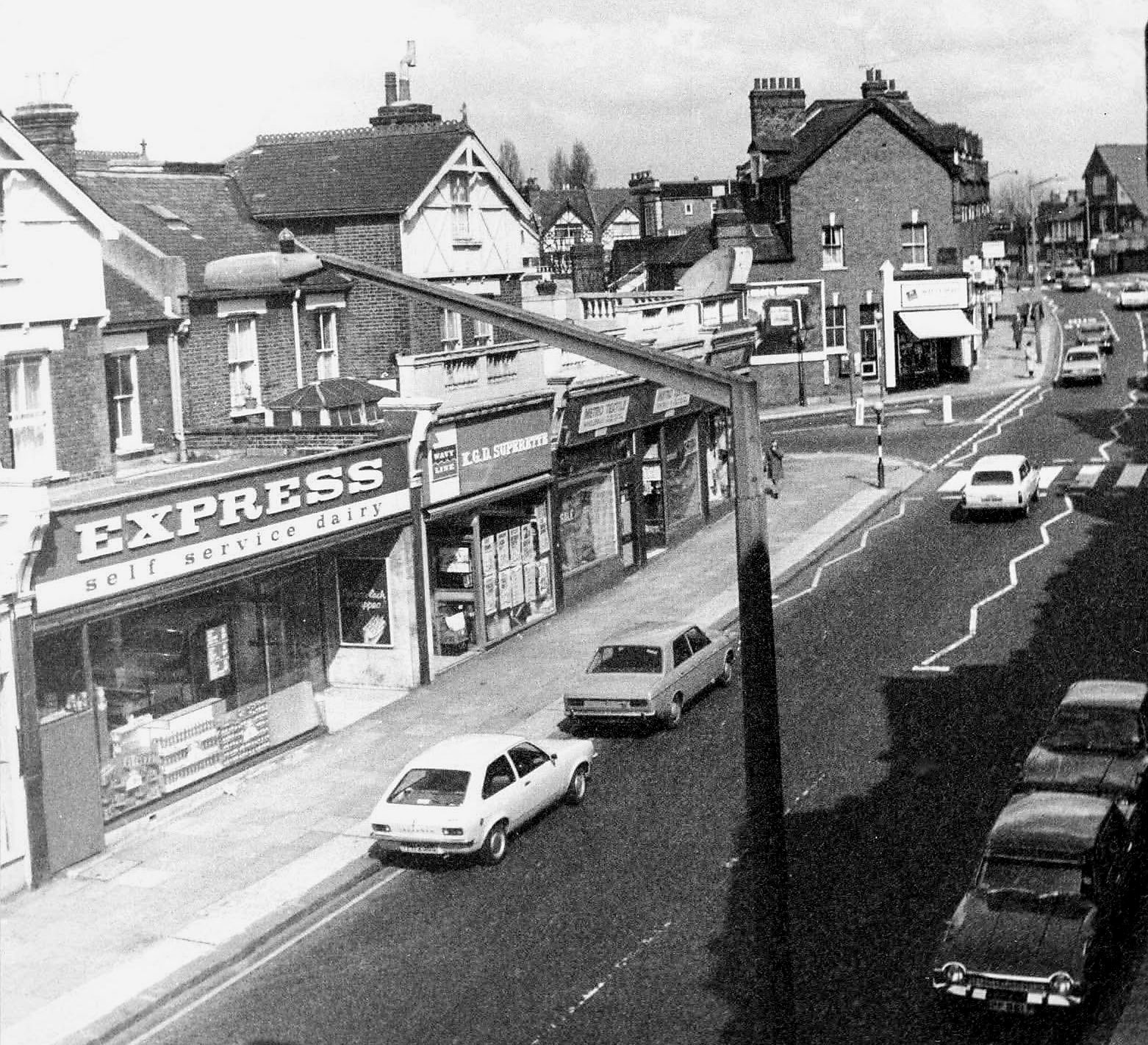 1980s? Express shop at Walm Lane, Willesden Green. Identified by Paul Smith, Photo from Express Dairy Memories FB Group