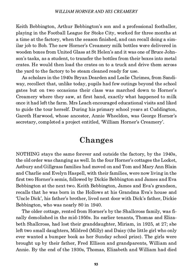 William Horner and his Creamery, Jill King