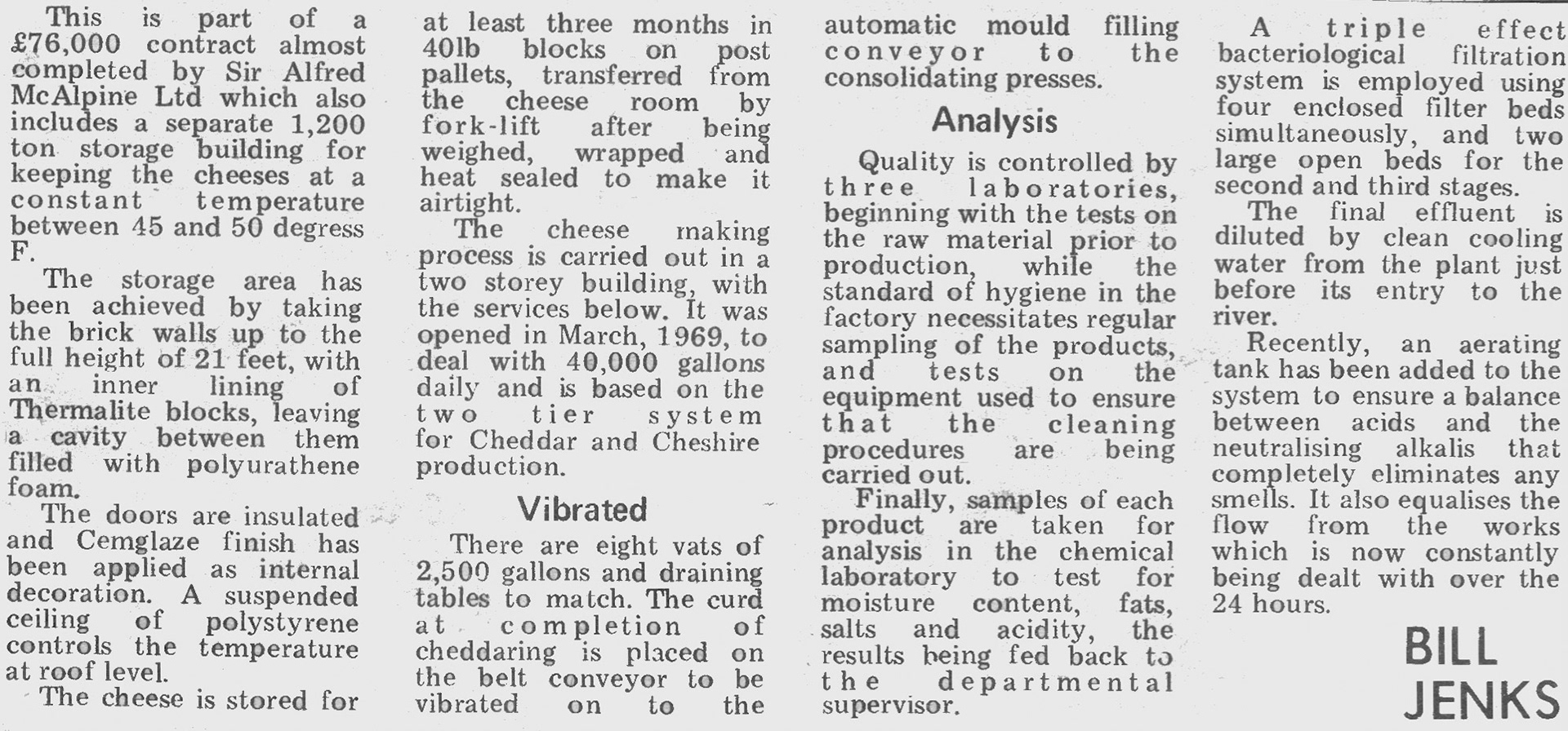 1972 Development of Ruyton Creamery Page 2''  (Courtesy Yoland Brown, Yoland@eleventowns.co.uk, www.eleventowns.uk/history.html)