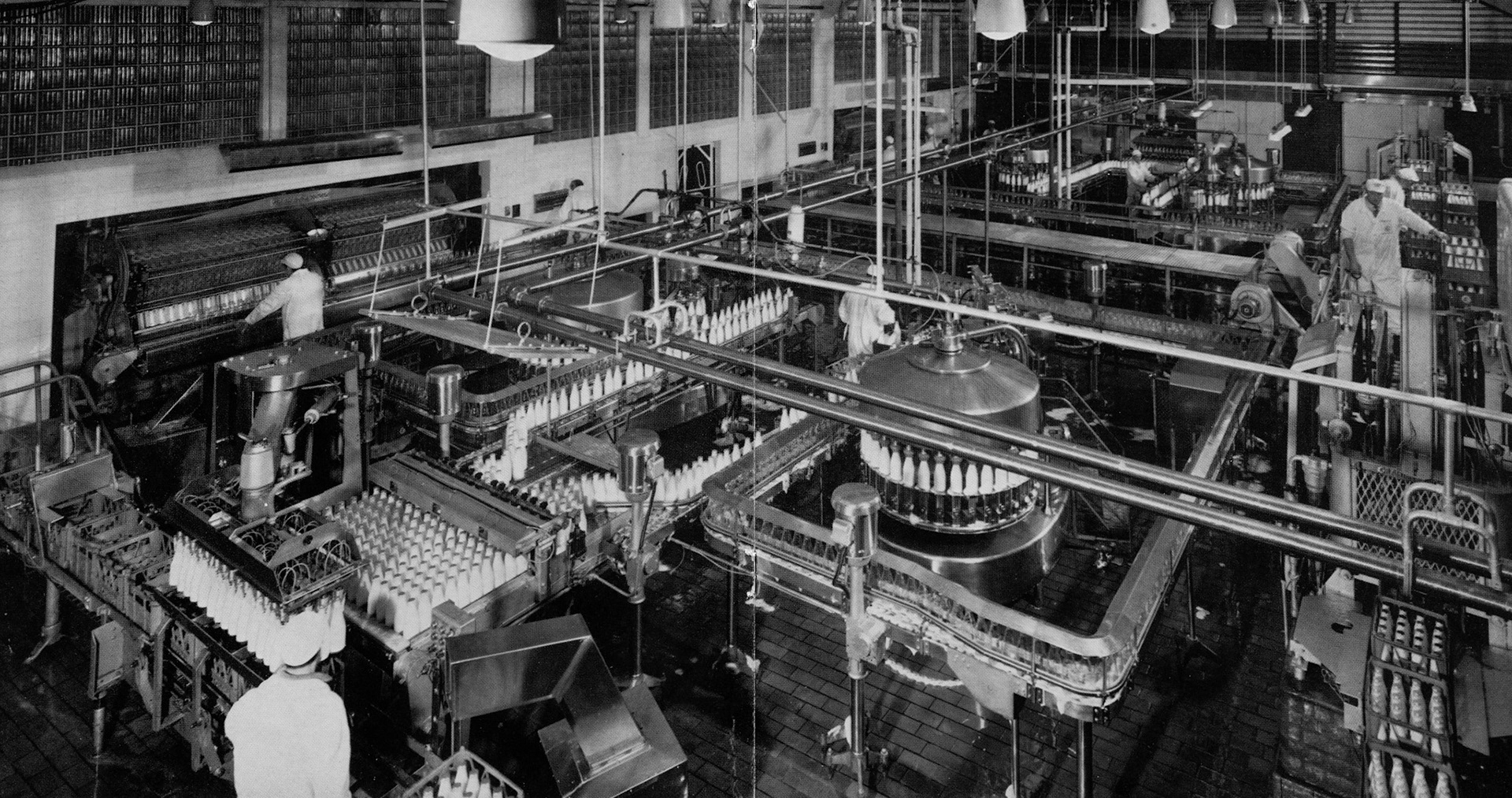 1969 'The Ever-Changing Face of South Morden' equipped with new Graham-Enoch fillers running at 450 bpm. (Express News Spring)