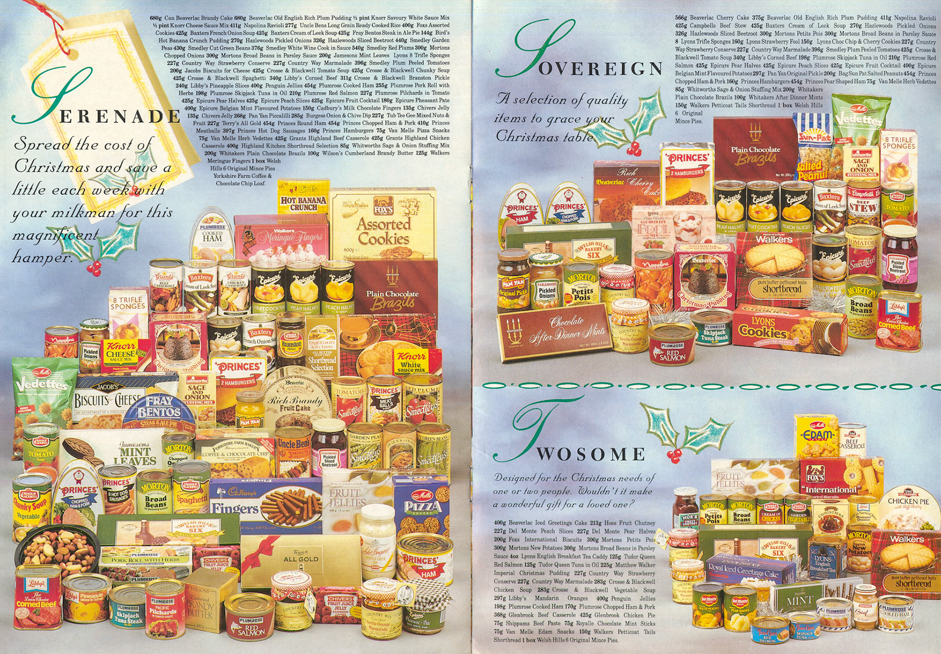 1989 Christmas Hampers leaflet (Courtesy Paul Luke)