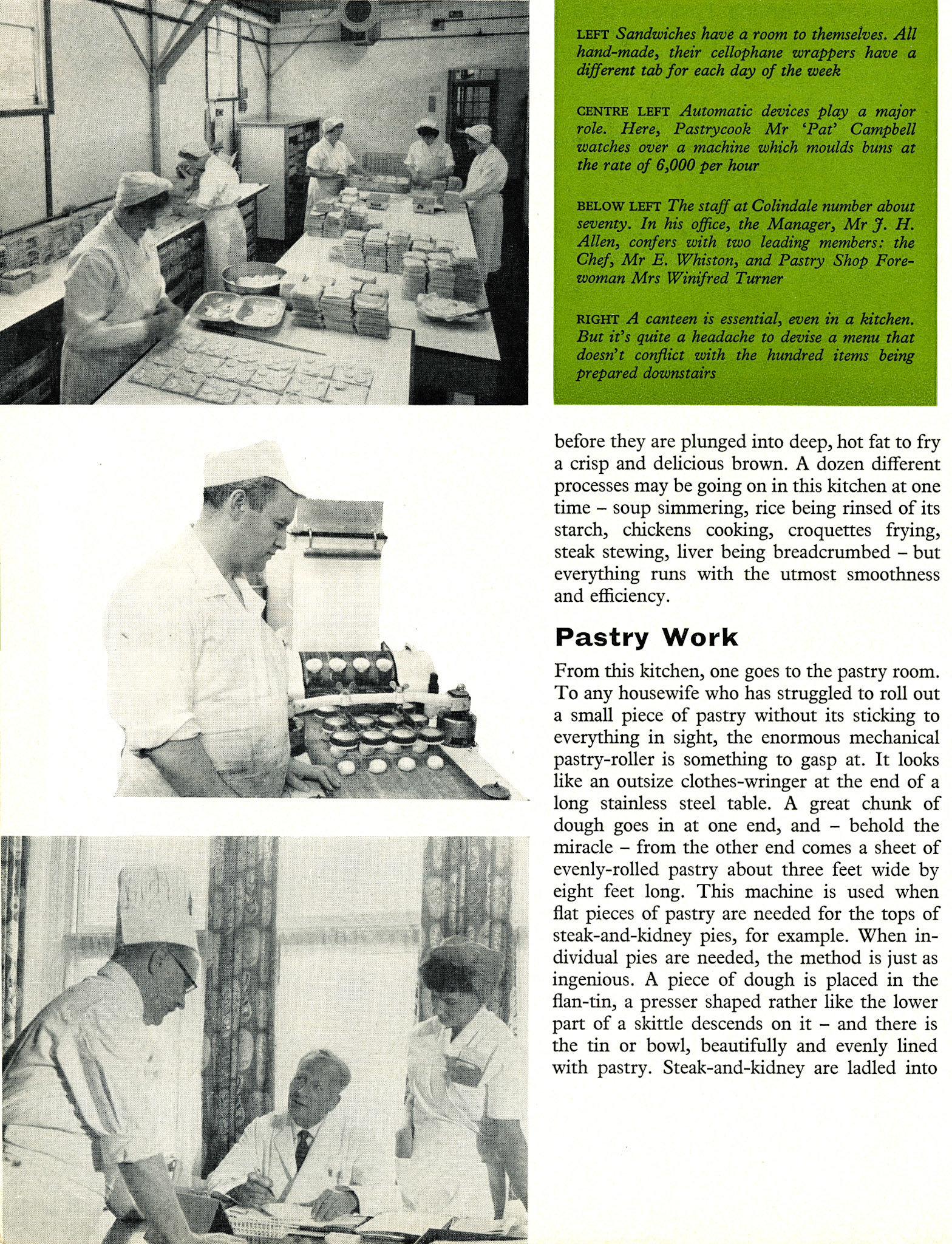 1960 new Central Kitchen opens in Colindale