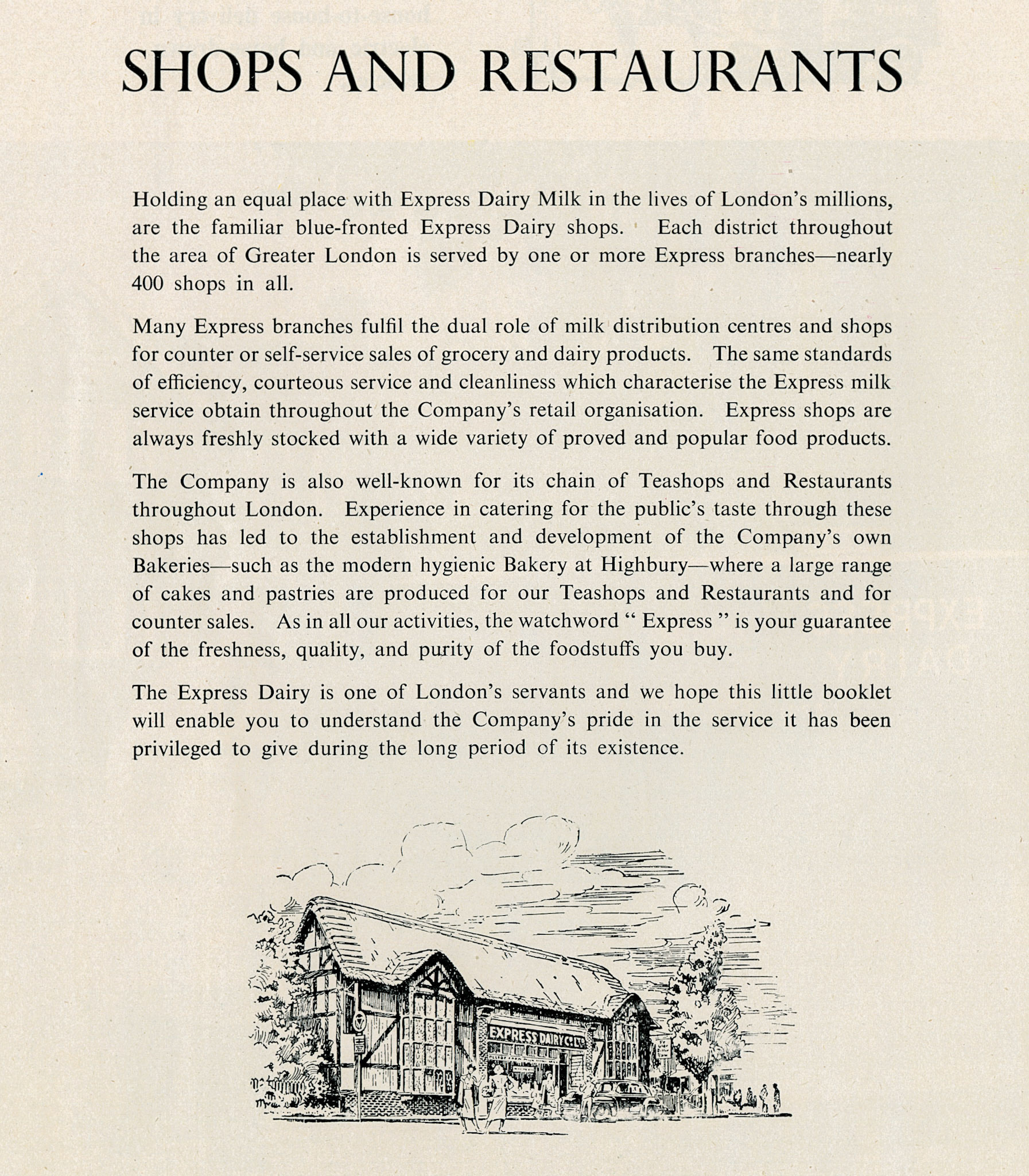 1952 'The Express Dairy' Booklet