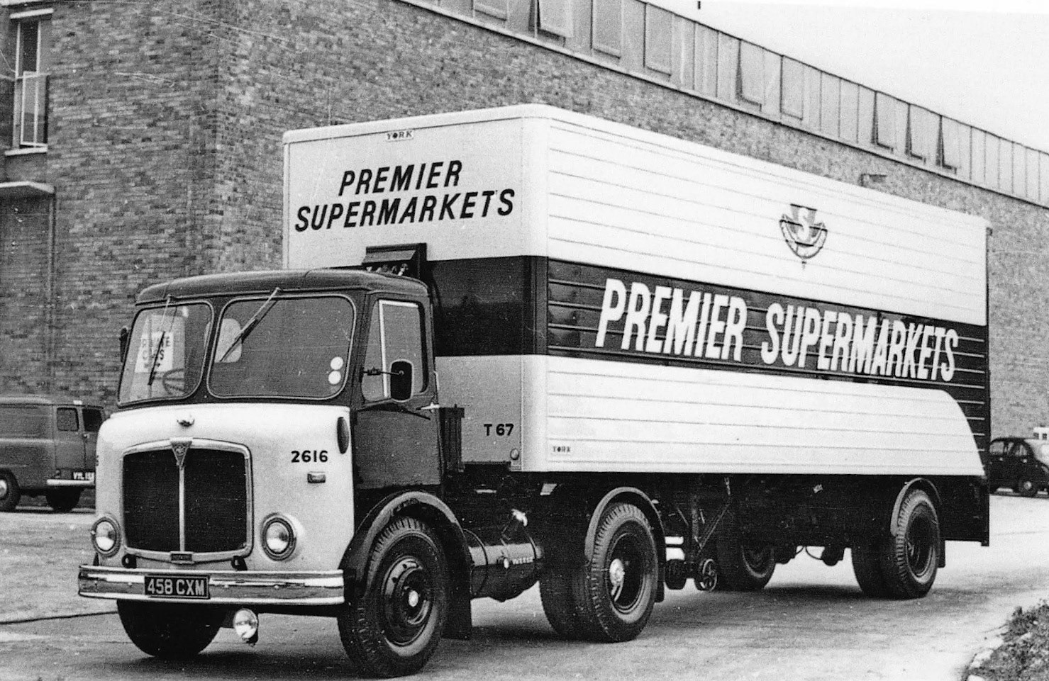 1950's Premier Supermarkets AEC 458 CXM at South Ruislip (Courtesy Wes Garlic)