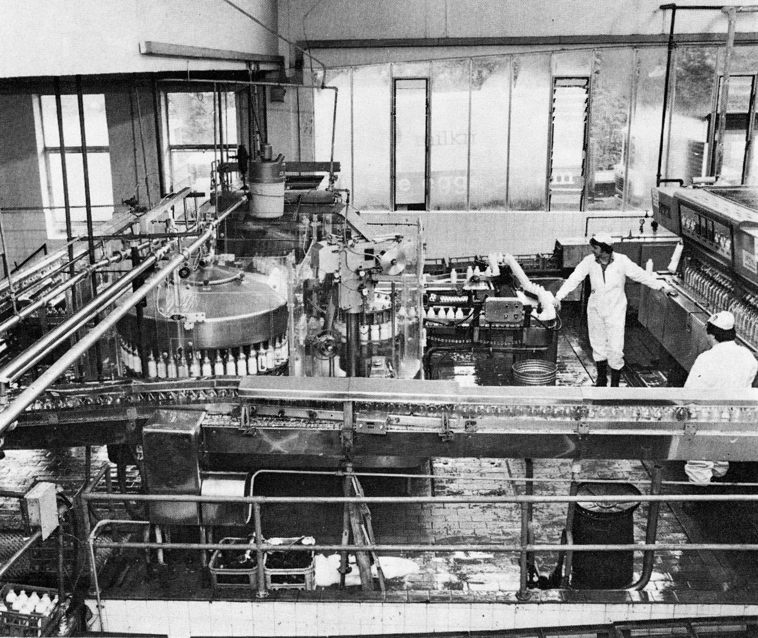 1981 Exeter bottling line. (April Express News)