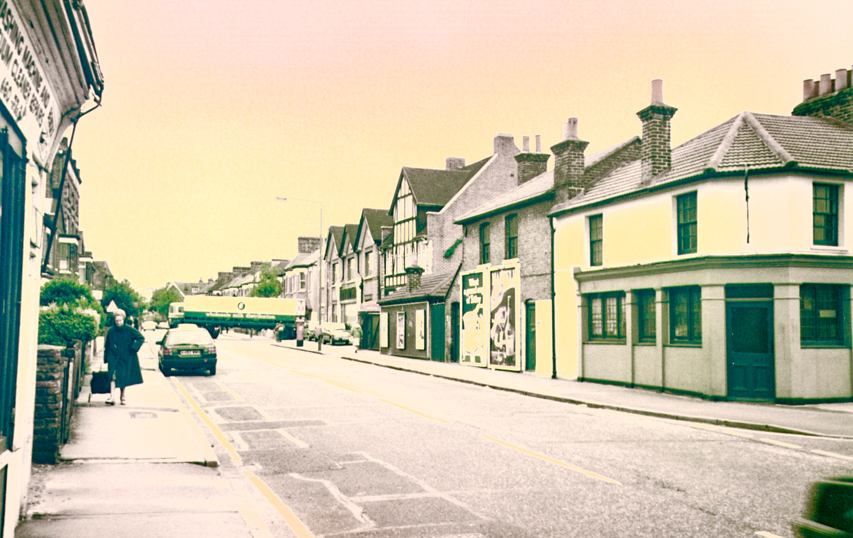 1980s Bromley Processing frontage and nearby roads.  (Courtesy Colin Bristow)