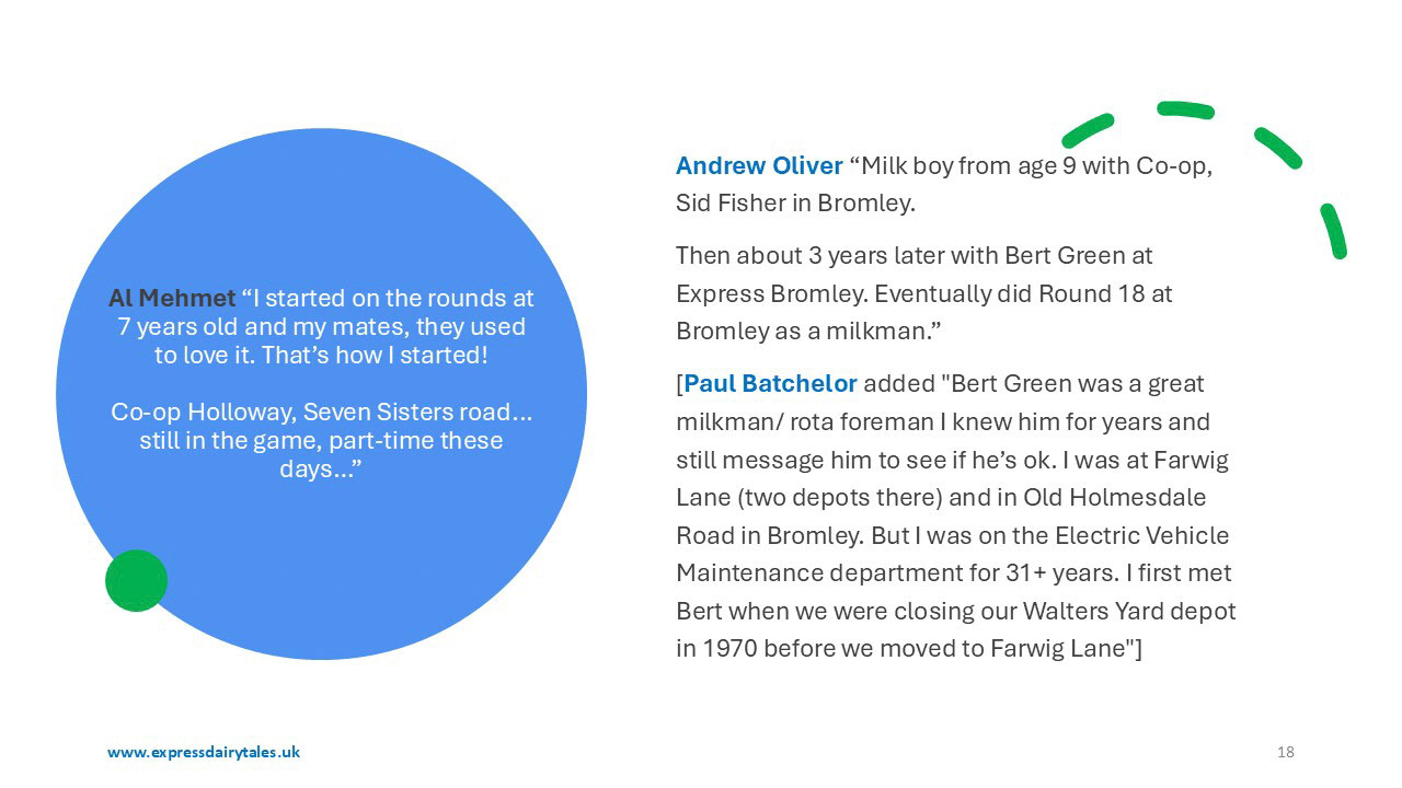 Memories of Milk Boys and Girls (Express Dairy Tales publication)