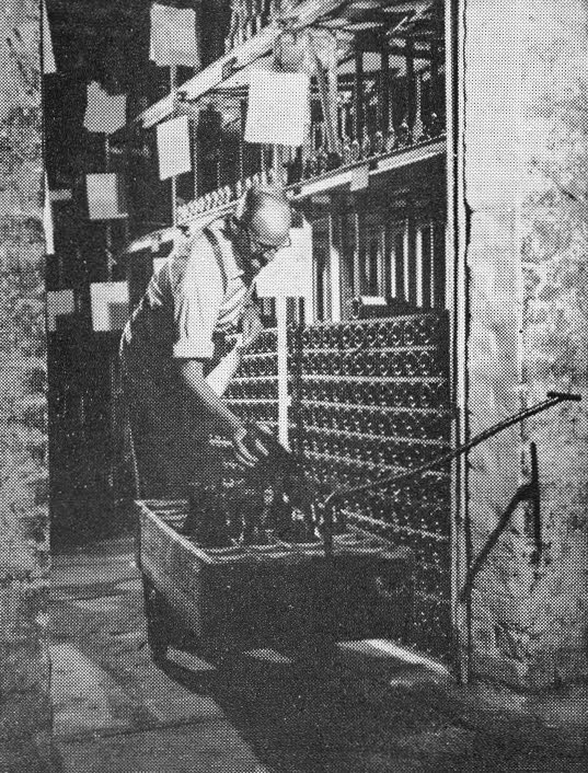 1960's Central Wine Cellars at Blackfriars. (From Express Story 1864 - 1964)