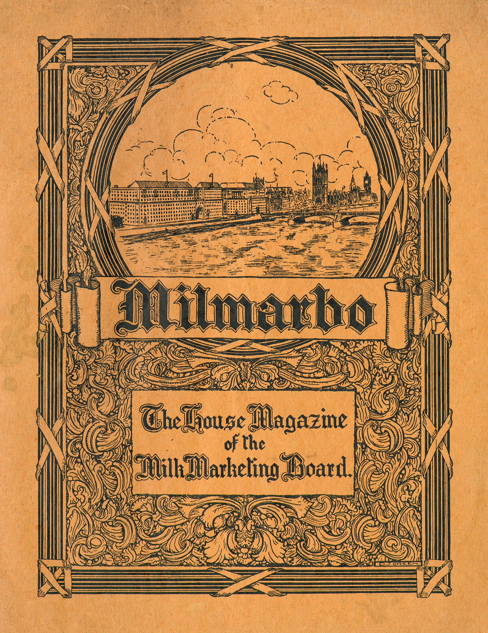 1939 'Milmarbo' in-house magazine, edition 4, published at the outbreak of WWII when staff were preparing to move to the newly constructed Thames Ditton HQ. (Express Dairy Tales publication)